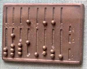Reconstruction of a Roman abacus Reconstruction of a Roman abacus