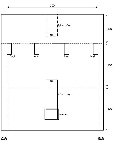 Plan for a pilgrim's scrip.